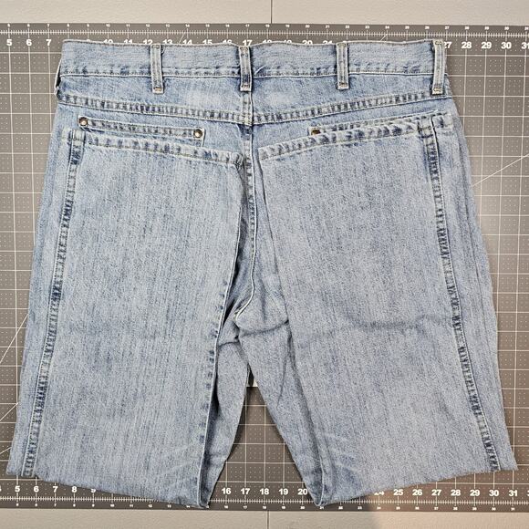 Wrangler Retro Jeans 38x31 Relaxed Boot Cut Cowboy Western Grunge Light Wash - Picture 10 of 14